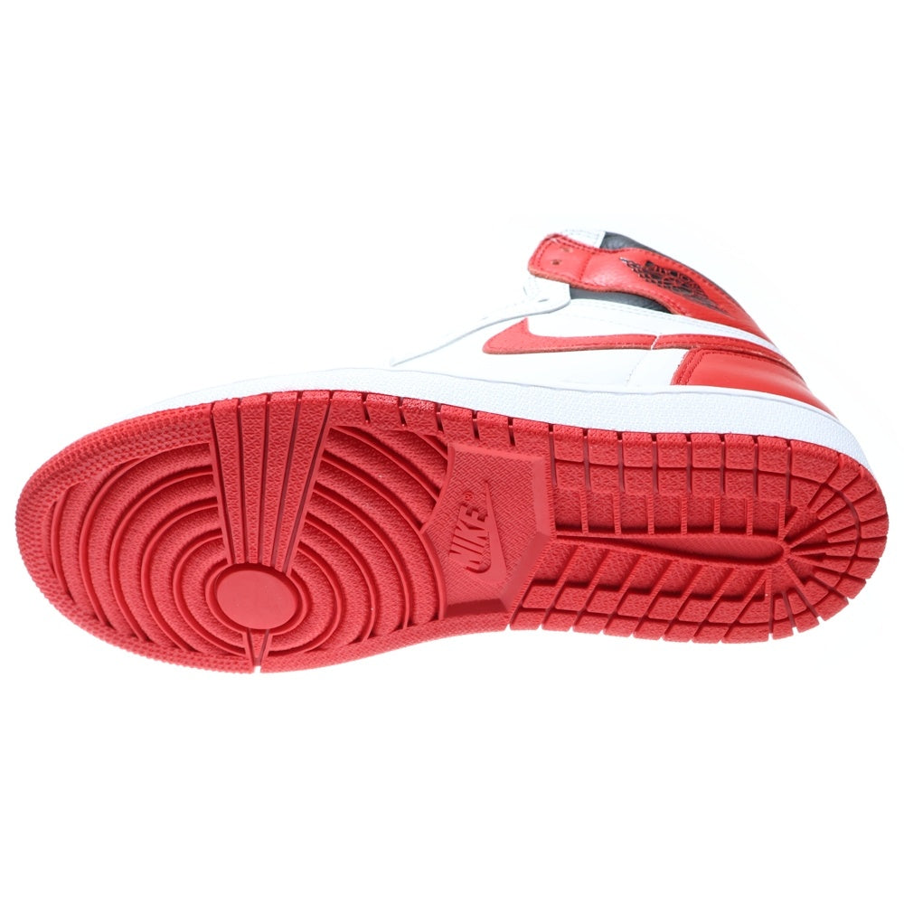 NIKE(ナイキ) AIR JORDAN 1 RETRO HIGH OG HERITAGE エアジョーダン1 レトロ ヘリテージ ハイカットスニーカー US8.5/26.5cm ホワイト/レッド 555088-161