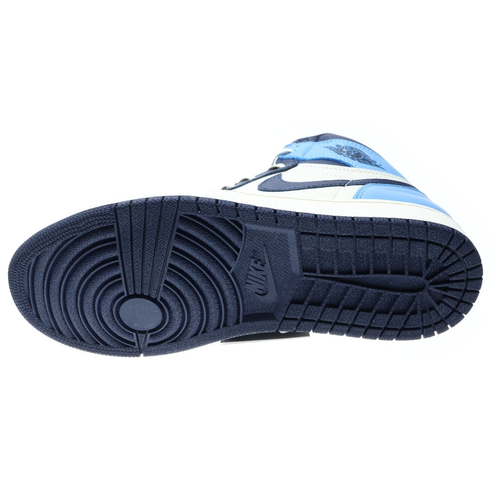 NIKE(ナイキ) AIR JORDAN1 RETRO HIGH OG OBSIDIAN UNIVERSITY BLUE エアジョーダン1 レトロ オブシディアン ハイカットスニーカー ブルー/ホワイト US8.5/26.5cm 555088-140