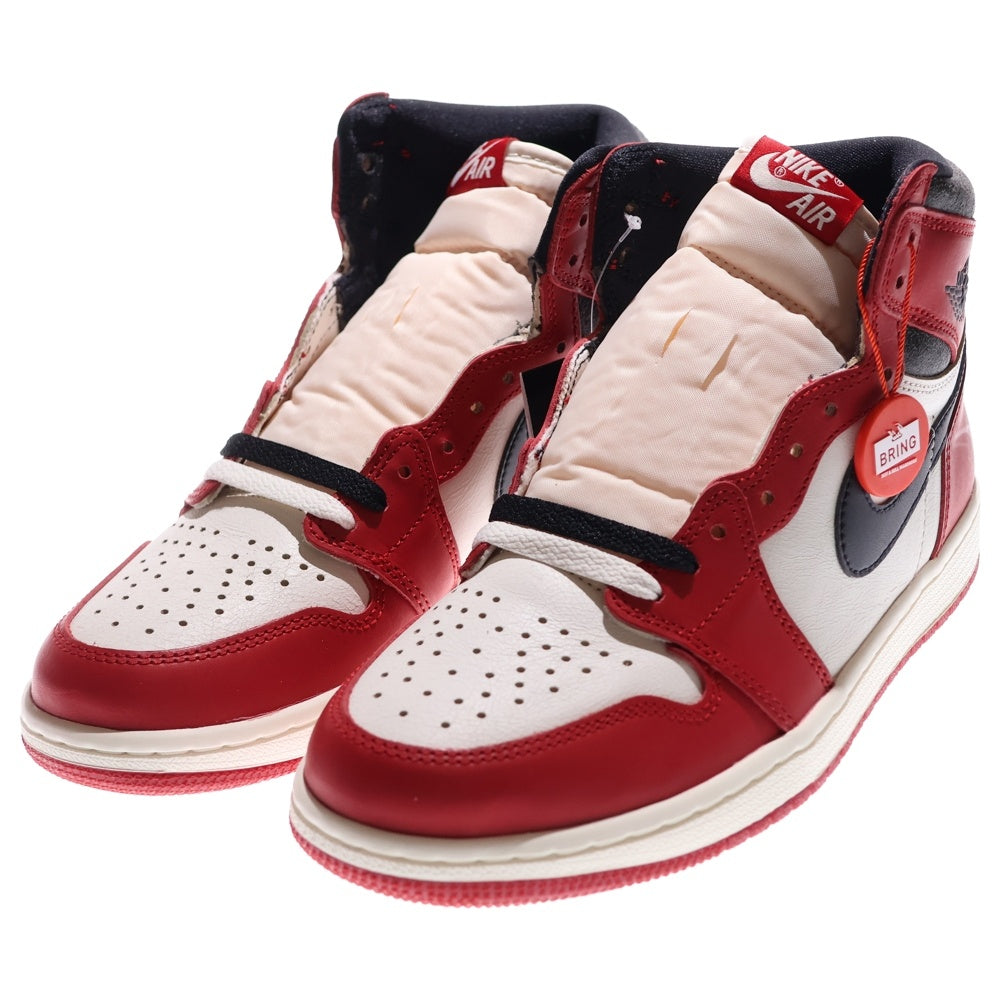 NIKE(ナイキ) AIR JORDAN 1 HIGH OG CHICAGO LOST & FOUND エアジョーダン1ハイロストアンドファウンド ハイカットスニーカー ホワイト/レッド US8.5/26.5cm DZ5485-612