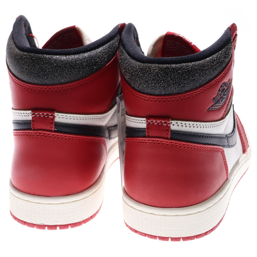 NIKE(ナイキ) AIR JORDAN 1 HIGH OG CHICAGO LOST & FOUND エアジョーダン1ハイロストアンドファウンド ハイカットスニーカー ホワイト/レッド US8.5/26.5cm DZ5485-612