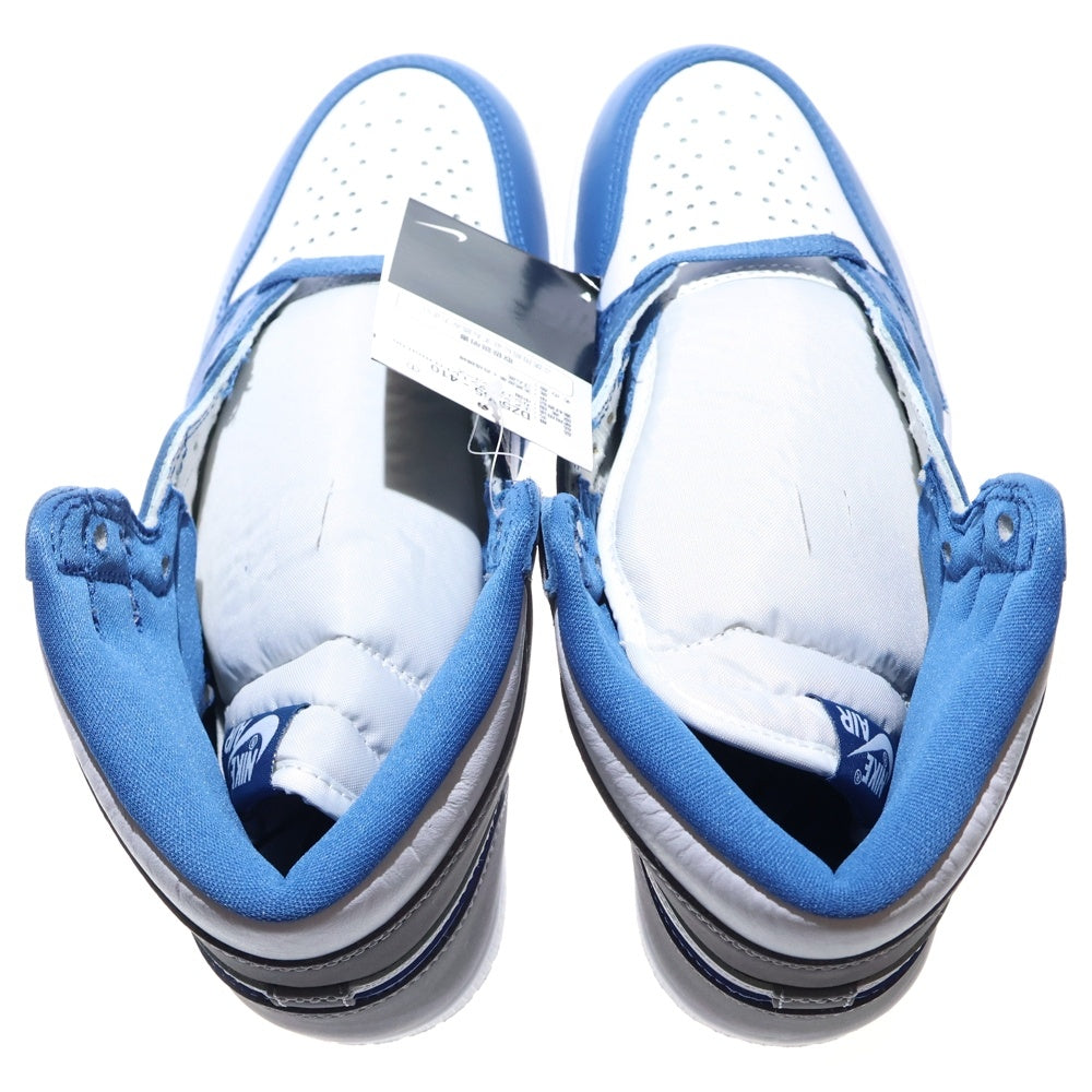 NIKE(ナイキ) AIR JORDAN 1 RETRO HIGH OG TRUE BLUE CEMENT GREY エアジョーダン 1 レトロ トゥルー ブルー セメント グレー ハイカットスニーカー US8.5/26.5cm DZ5485-410