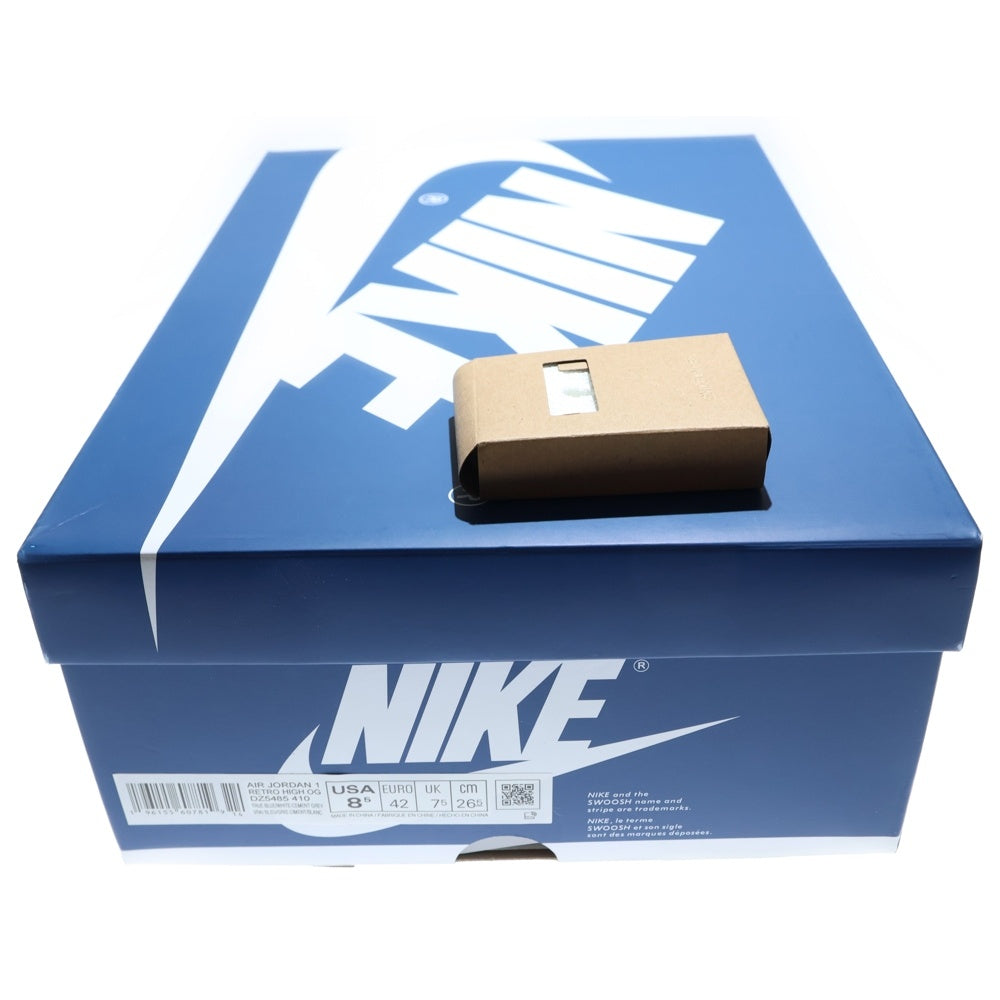 NIKE(ナイキ) AIR JORDAN 1 RETRO HIGH OG TRUE BLUE CEMENT GREY エアジョーダン 1 レトロ トゥルー ブルー セメント グレー ハイカットスニーカー US8.5/26.5cm DZ5485-410