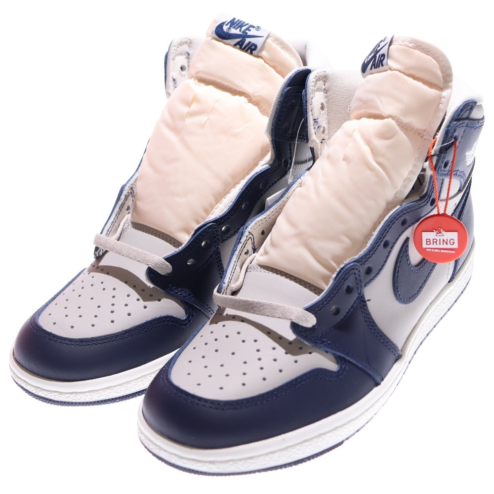 NIKE(ナイキ) AIR JORDAN 1 HIGH 85 GEORGETOWN エアジョーダン1 ジョージタウン ハイカットスニーカー ネイビー/グレー US8.5/26.5cm BQ4422-400