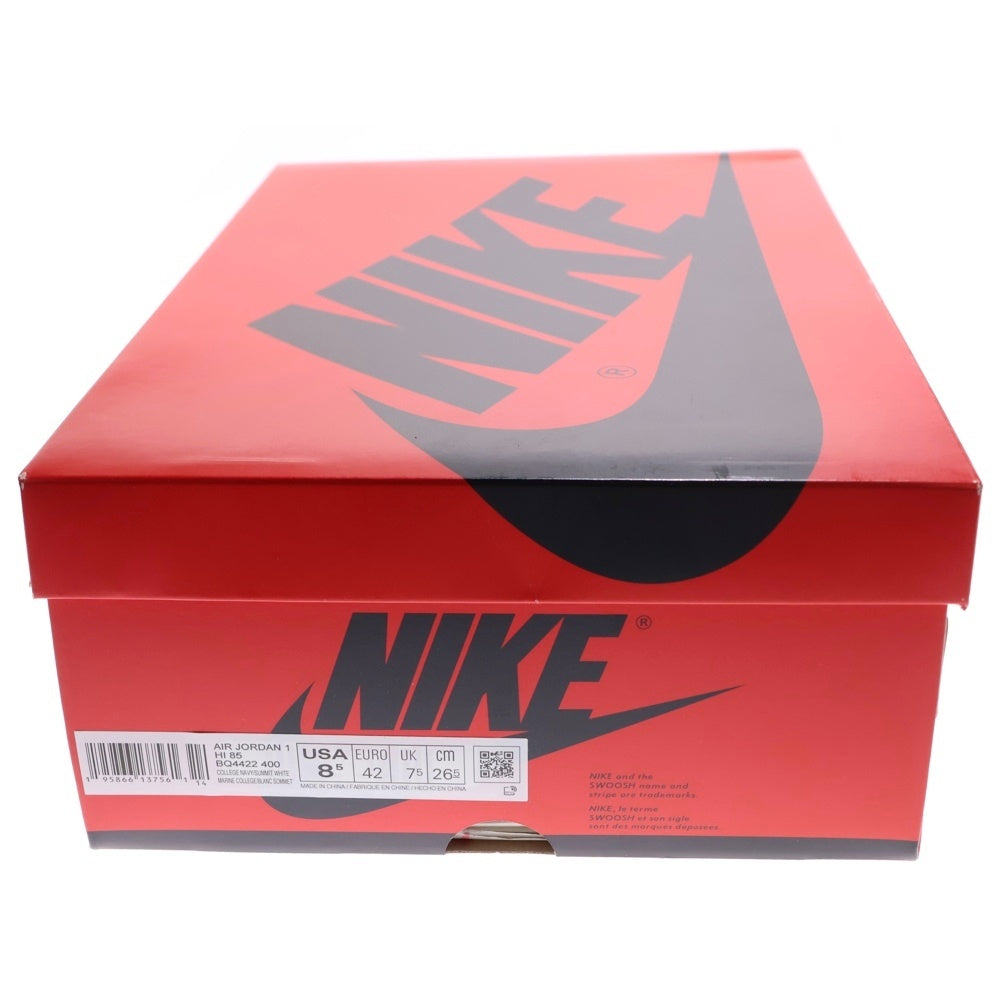 NIKE(ナイキ) AIR JORDAN 1 HIGH 85 GEORGETOWN エアジョーダン1 ジョージタウン ハイカットスニーカー ネイビー/グレー US8.5/26.5cm BQ4422-400