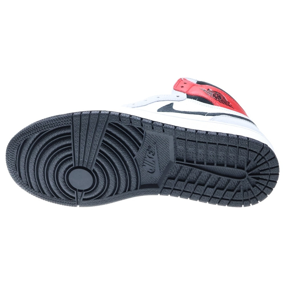 NIKE(ナイキ) AIR JORDAN 1 RETRO HIGH OG LIGHT SMOKE GREY エアジョーダン 1 スモークグレイ ハイカットスニーカー ホワイト/グレー US8.5/26.5cm 555088-126