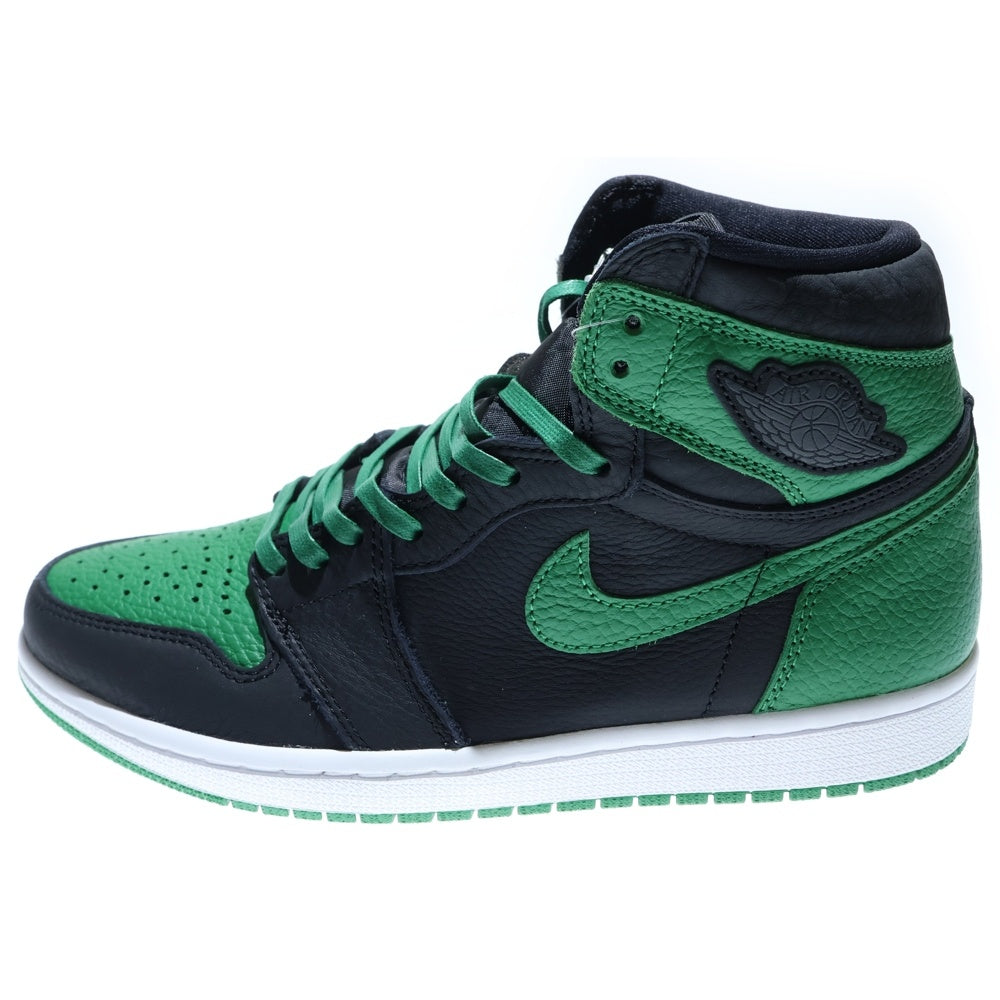 NIKE(ナイキ) AIR JORDAN 1 RETRO HIGH OG PINE GREEN 555088-030 エアジョーダン1 レトロ パイングリーン ハイカットスニーカー ブラック/グリーン US8.5/26.5cm 555088-030