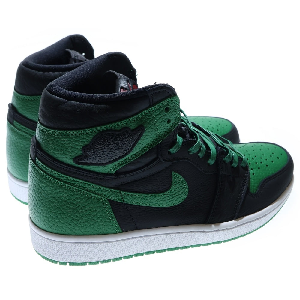 NIKE(ナイキ) AIR JORDAN 1 RETRO HIGH OG PINE GREEN 555088-030 エアジョーダン1 レトロ パイングリーン ハイカットスニーカー ブラック/グリーン US8.5/26.5cm 555088-030