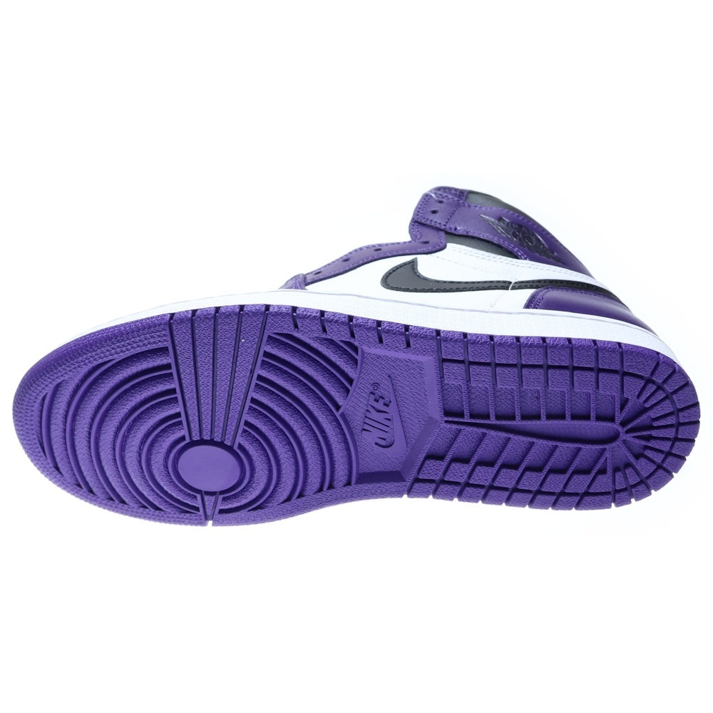 NIKE(ナイキ) AIR JORDAN 1 RETRO HIGH OG COURT PURPLE エアジョーダン1 コートパープル ハイカットスニーカー ホワイト/パープル US8.5/26.5cm 555088-500
