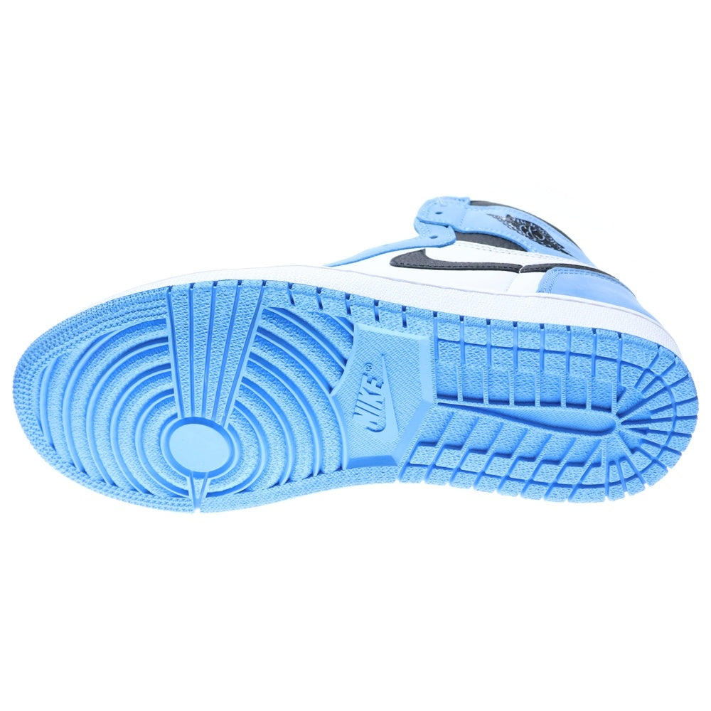 NIKE(ナイキ) AIR JORDAN 1 RETRO HIGH OG UNIVERCITY BLUE エアジョーダン1 ユニバーシティーブルー ハイカットスニーカー ブルー/ホワイト US8.5/26.5cm 555088-134