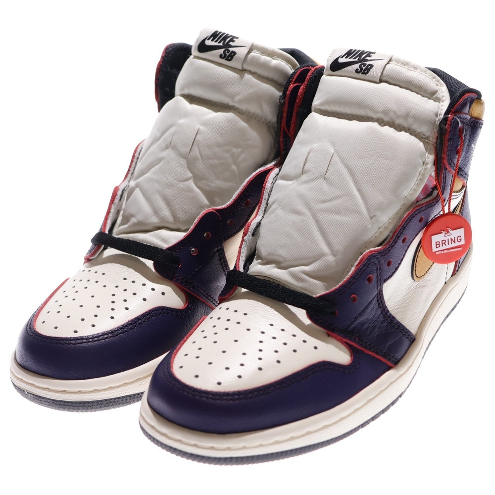 NIKE(ナイキ) AIR JORDAN 1 HIGH LA TO CHICAGO エア ジョーダン 1 エルエー トゥ シカゴ スニーカー パープル/ホワイト/イエロー US8.5/26.5cm CD6578-507