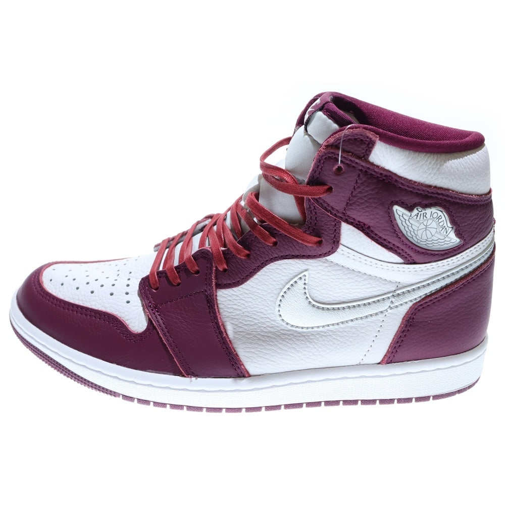 NIKE(ナイキ) AIR JORDAN 1 HIGH OG BORDEAUX エアジョーダン1 ハイカットスニーカー ボルドー US8.5/26.5cm 555088-611