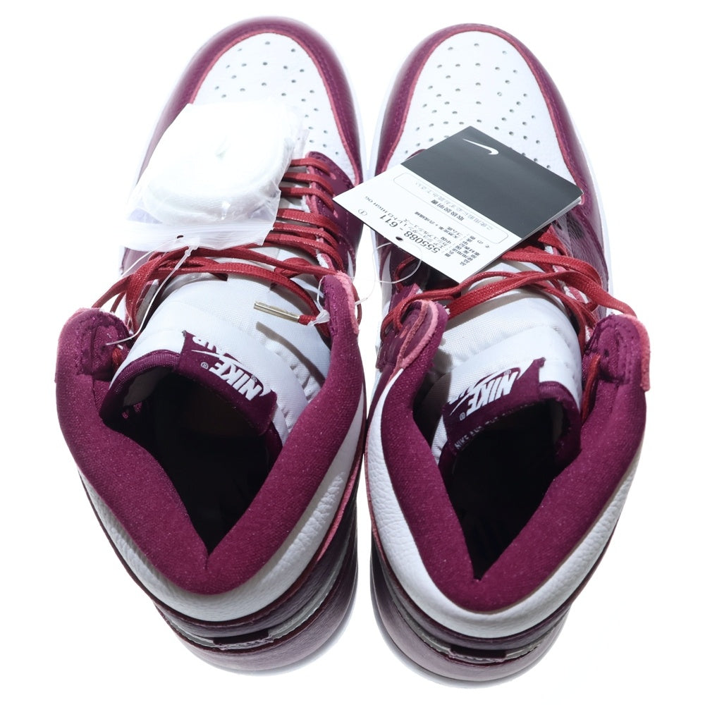 NIKE(ナイキ) AIR JORDAN 1 HIGH OG BORDEAUX エアジョーダン1 ハイカットスニーカー ボルドー US8.5/26.5cm 555088-611