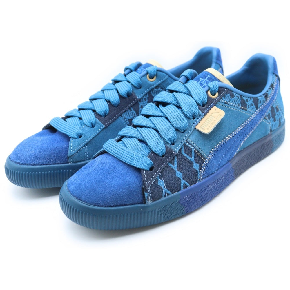 PUMA(プーマ) xDAPPER DAN CLYDE PRE-GAME RUNWAY ダッパー ダン プロゲーム ランウェイ スウェード ローカットスニーカー ブルー US8.5/26.5cm 392082-01