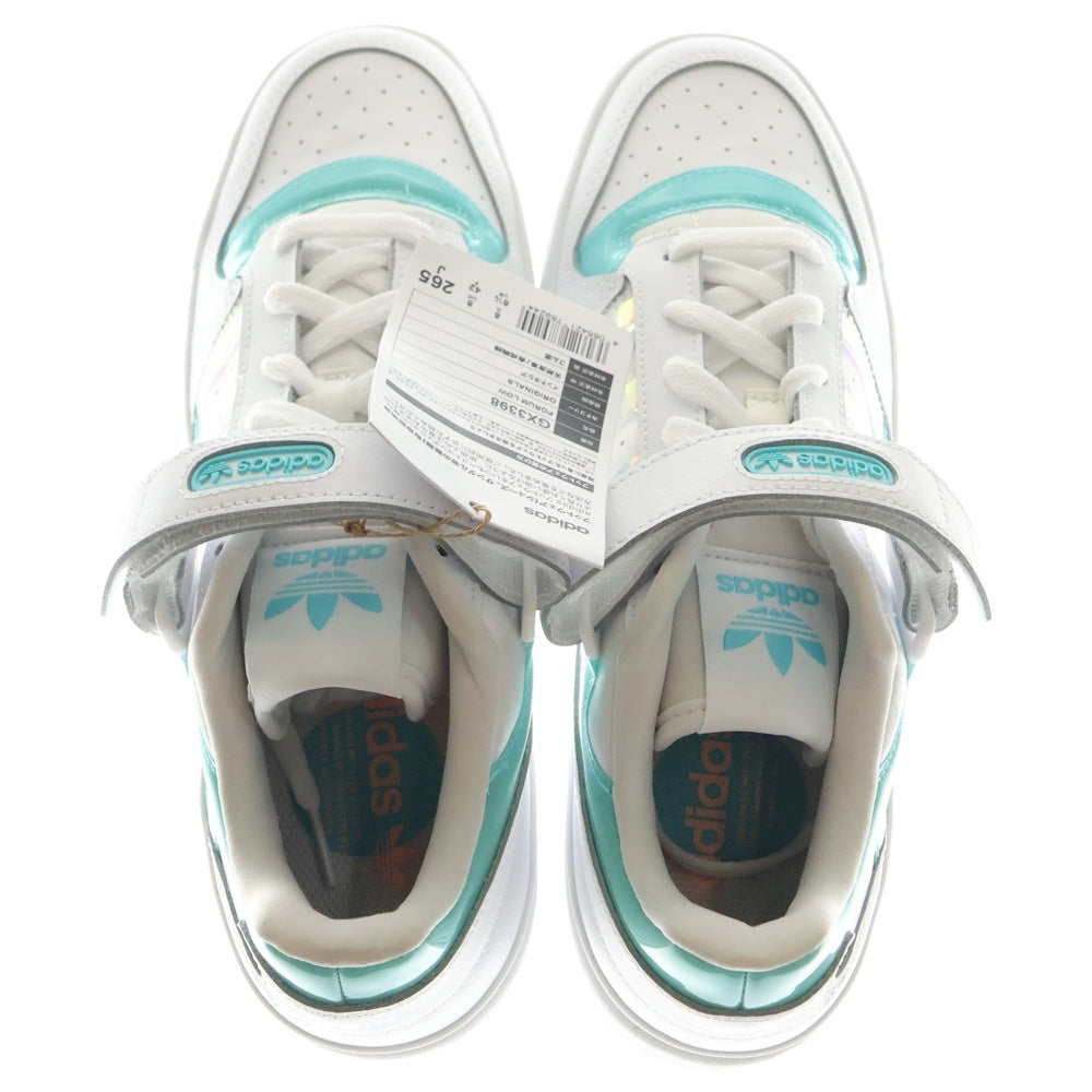 adidas(アディダス) FORUM LOW PULSE AQUA フォーラム ロー パルス アクア ローカットスニーカー ホワイト/ライトブルー US8.5/26.5cm GX3398
