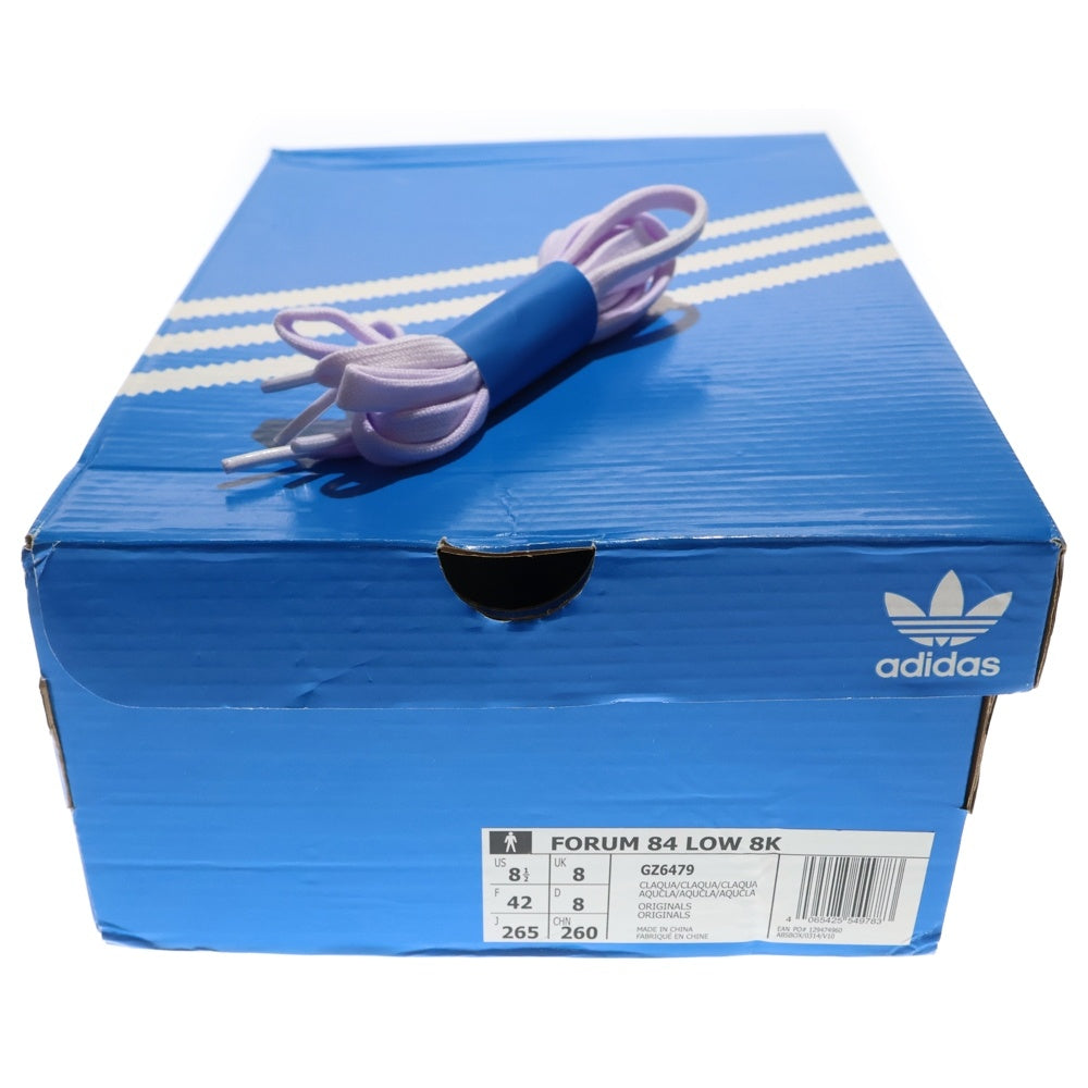 adidas(アディダス) FORUM 84 LOW 8K フォーラム 84 スエード ローカットスニーカー ライトブルー US8.5/26.5cm GZ6479