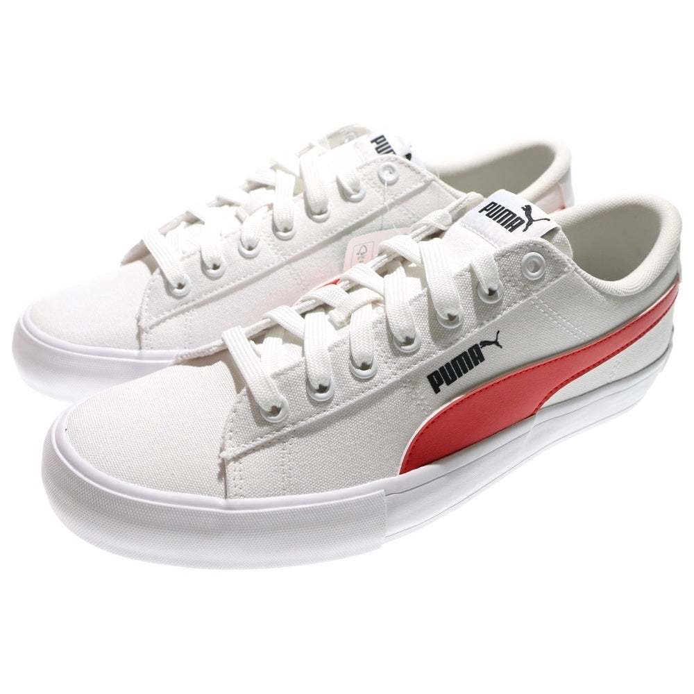 PUMA(プーマ) Bari Casual CV バリカジュアル ローカットスニーカー ホワイト/レッド US8.5/26.5cm 389383 03