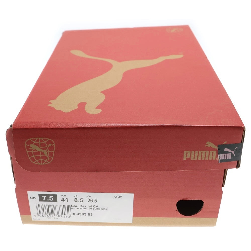 PUMA(プーマ) Bari Casual CV バリカジュアル ローカットスニーカー ホワイト/レッド US8.5/26.5cm 389383 03