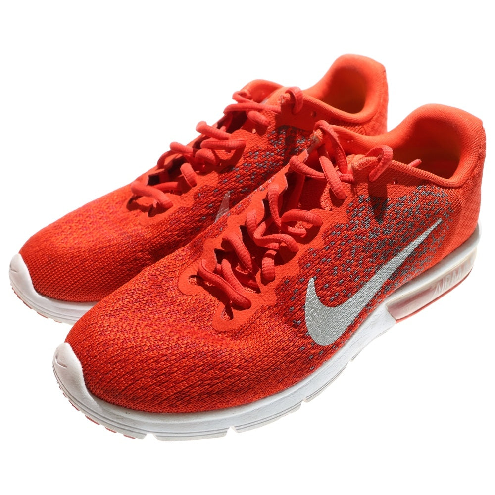 NIKE(ナイキ) AIR MAX SEQUENT2 エアマックス シークエント 2 ローカットスニーカー オレンジ US8.5/26.5cm 852461-800