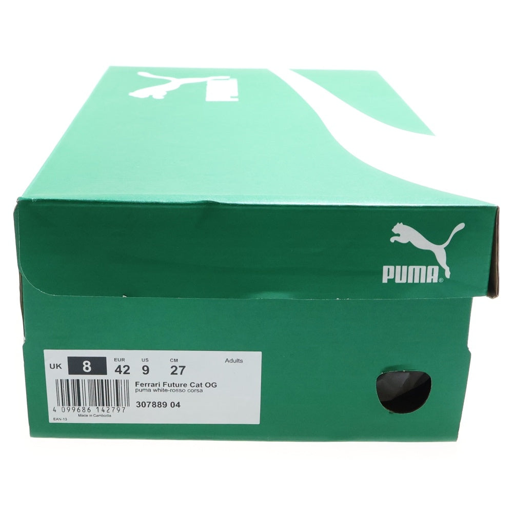 PUMA(プーマ) ×Ferrari FUTURE CAT OG フェラーリ フューチャー キャット ローカットスニーカー ホワイト/レッド US9/27cm 307889-04