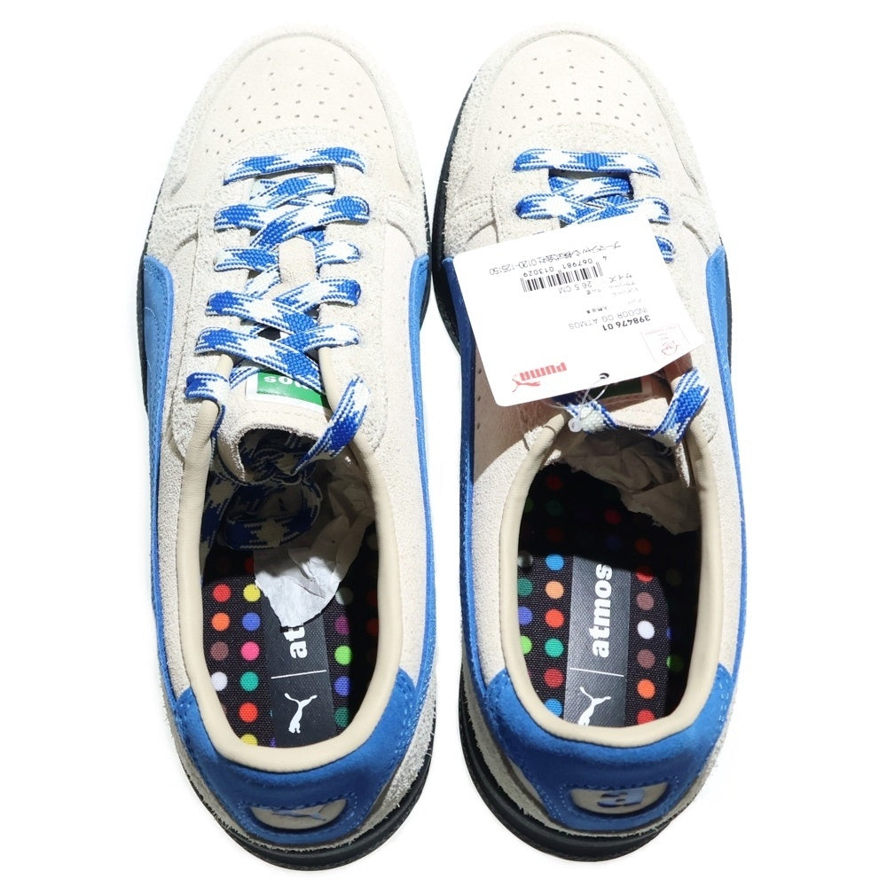 PUMA(プーマ) ×atmos INDOOR OG アトモス インドア ローカットスニーカー アイボリー/ブルー US8.5/26.5cm 398476-01