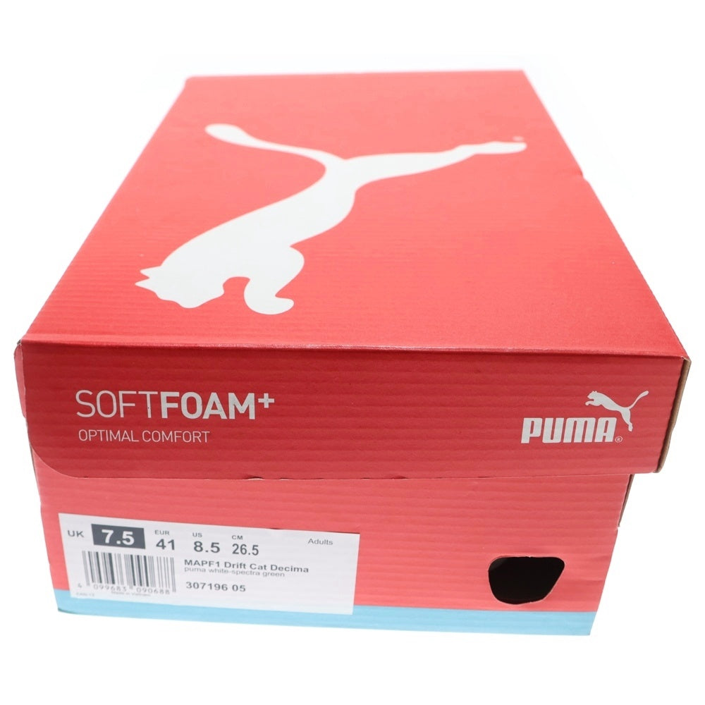 PUMA(プーマ) MAPF1 Drift Cat Decima メルセデス AMG ドリフトキャット ローカットスニーカー ホワイト/ライトグリーン US8.5/26.5cm 307196 05
