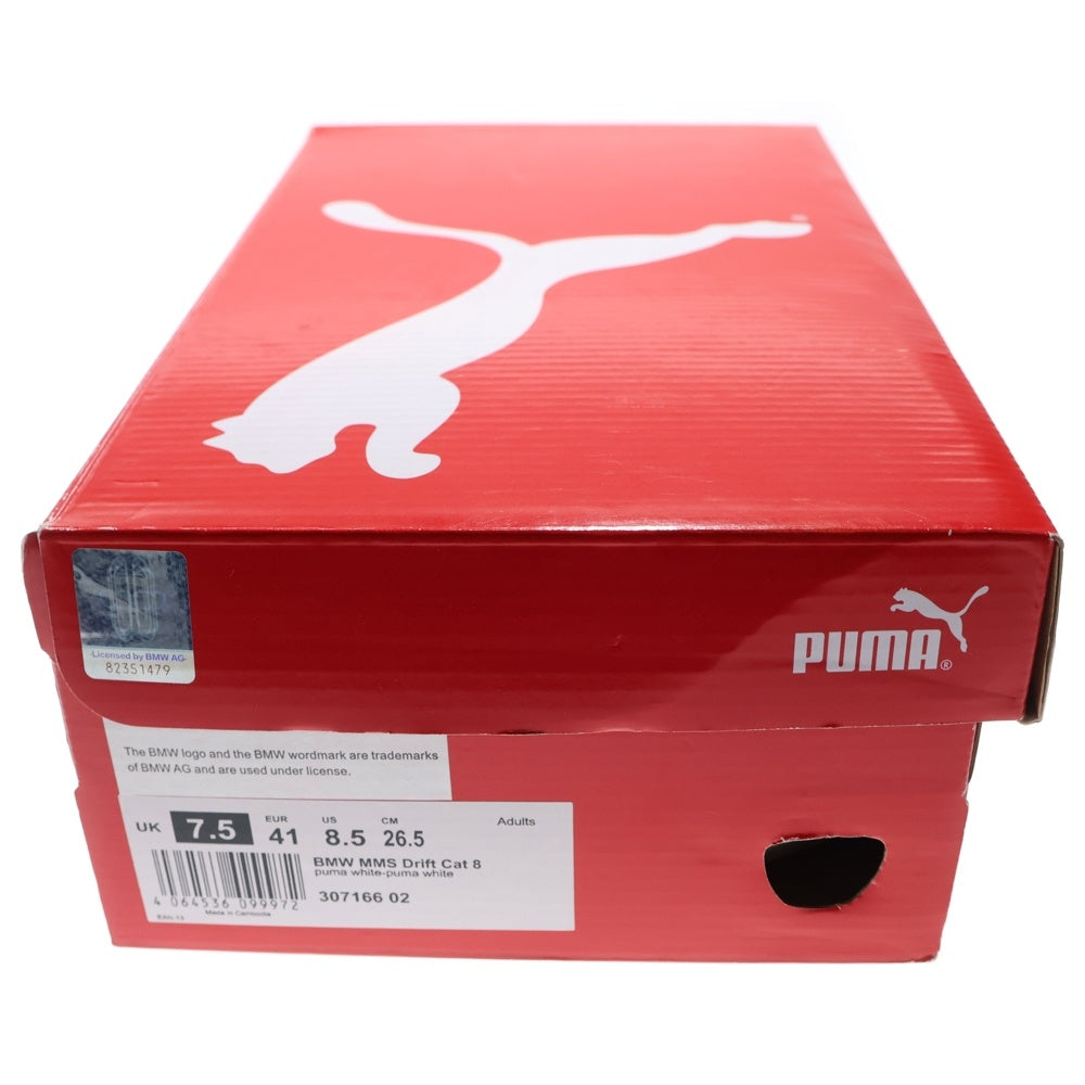 PUMA(プーマ) BMW MMS Drift Cat 8 ビーエムダブリュー ドリフトキャット8 ローカットスニーカー ブラック/ホワイト US8.5/26.5cm 307166 02