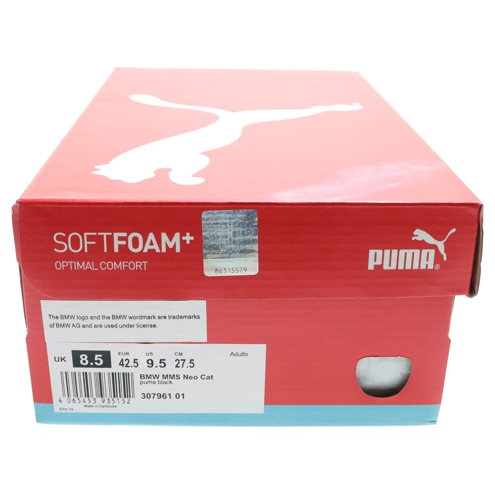 PUMA(プーマ) BMW MMS Neo Cat ビーエムダブリュー ネオキャット ローカットスニーカー ブラック/ホワイト US9.5/27.5cm 307961 01