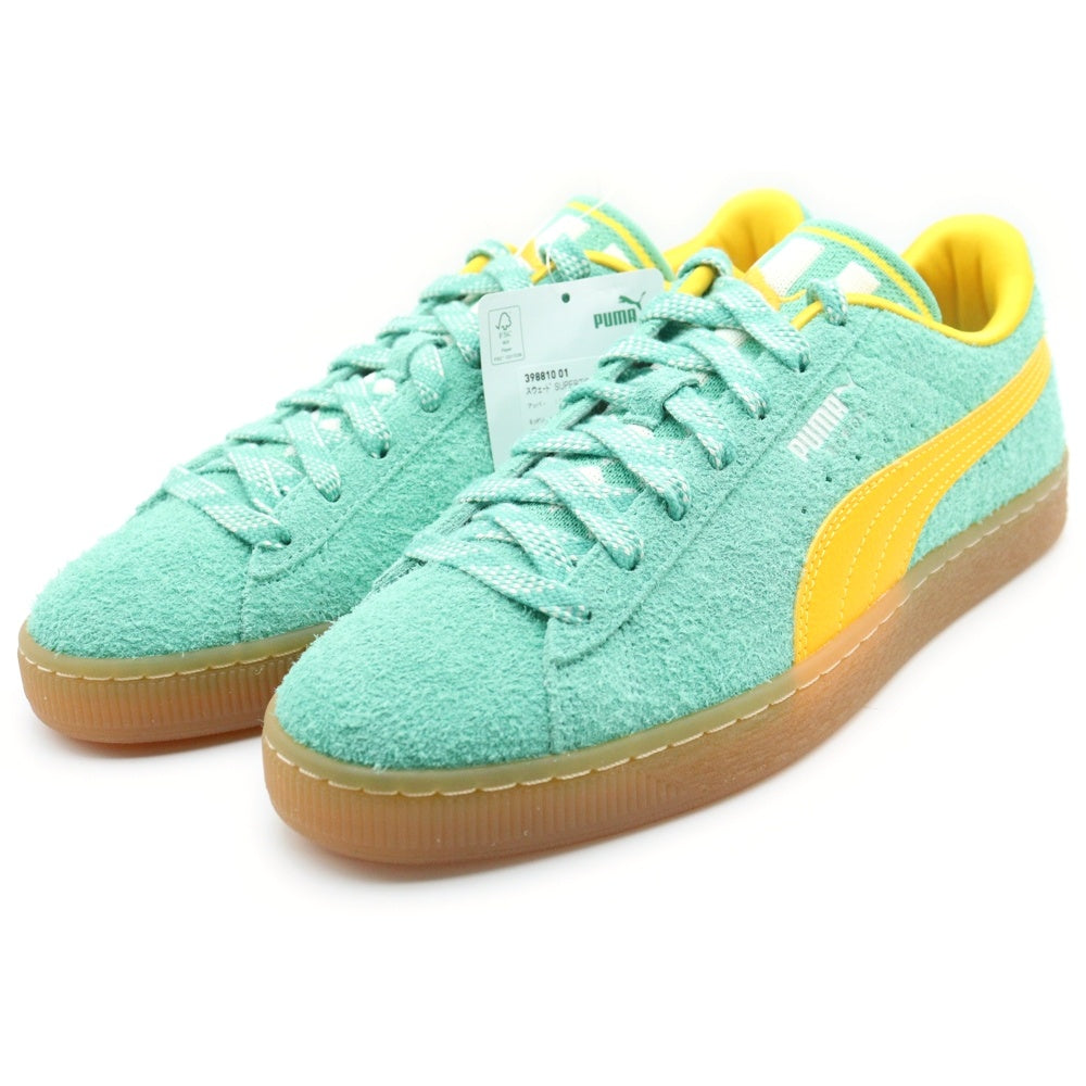 PUMA(プーマ) SUEDE SUPERTIFO スウェード スーパーティフォ ローカットスニーカー ライトグリーン/イエロー US8/26cm 398810-01