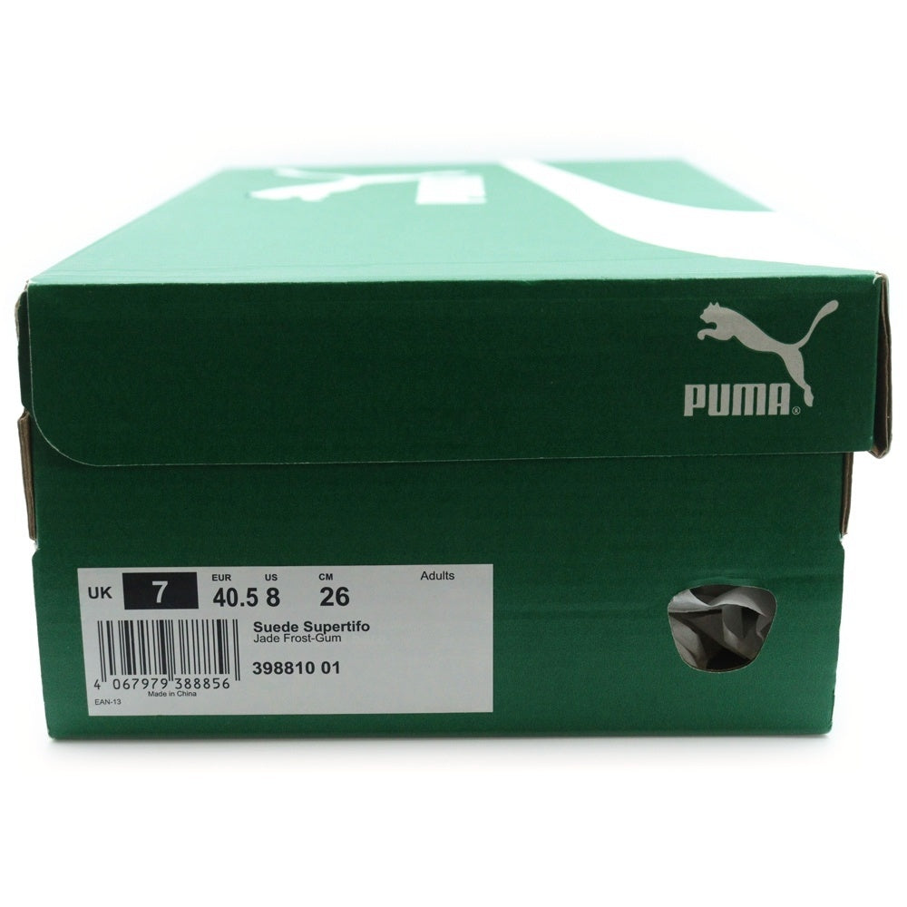 PUMA(プーマ) SUEDE SUPERTIFO スウェード スーパーティフォ ローカットスニーカー ライトグリーン/イエロー US8/26cm 398810-01