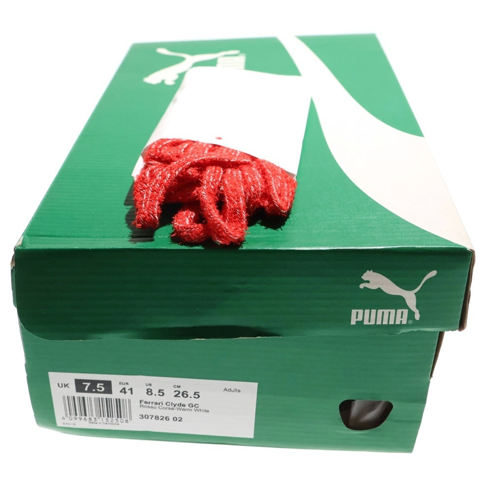 PUMA(プーマ) ×Ferrari CLYDE GC フェラーリ クライド ローカットスニーカー レッド US8.5/26.5cm 307826-02