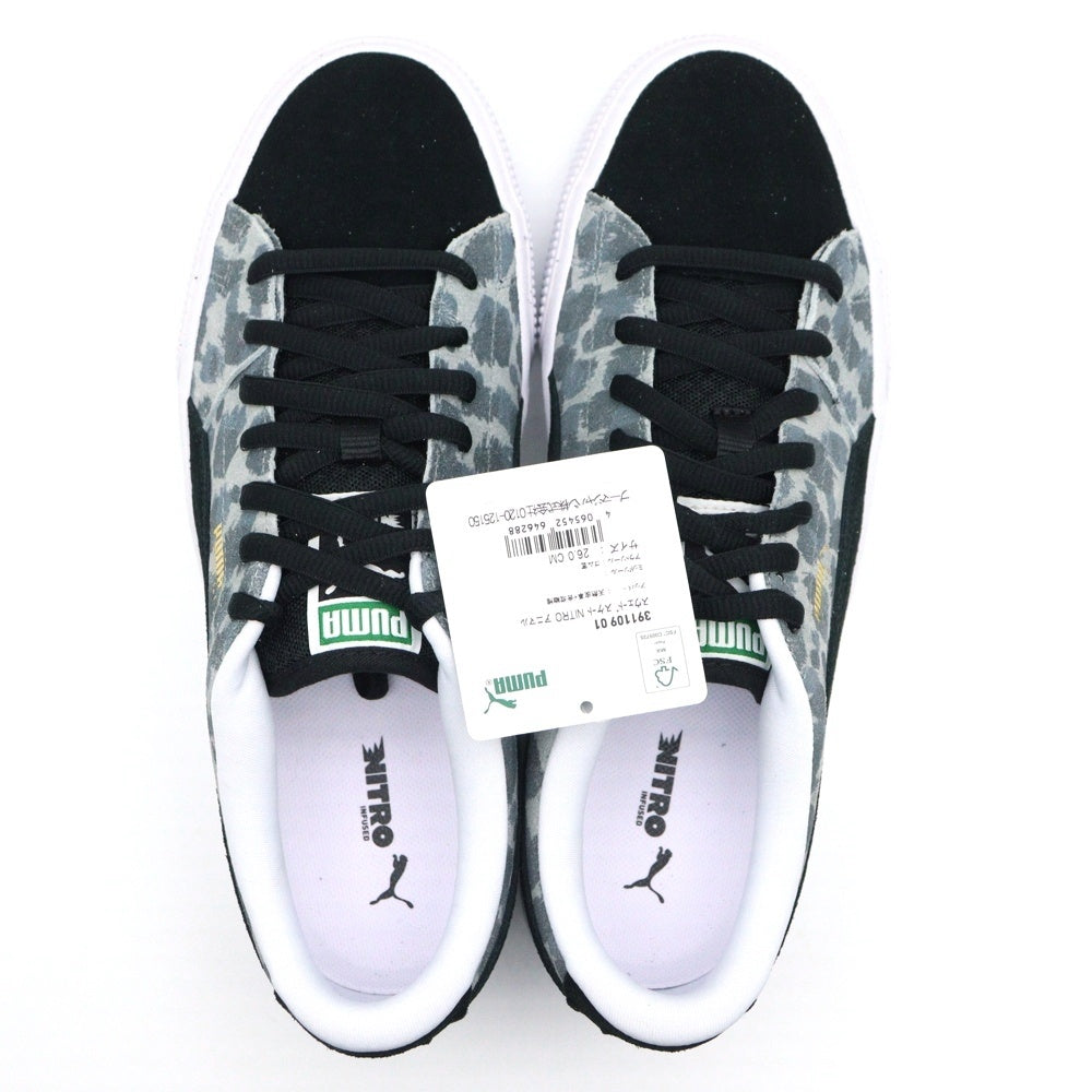 PUMA(プーマ) Suede Skate Nitro Animal スエード スケートニトロ アニマル ローカットスニーカー グレー US8/26cm 391109 01