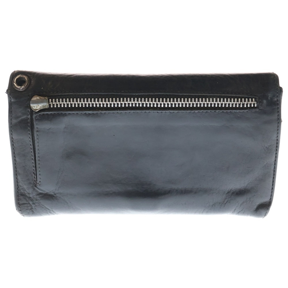 CHROME HEARTS(クロムハーツ) WAVE ウェーブ レザーウォレット 財布 ブラック BCA374