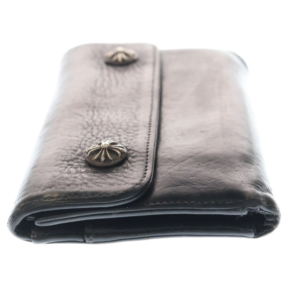 CHROME HEARTS(クロムハーツ) WAVE ウェーブ レザーウォレット 財布 ブラック BCA374