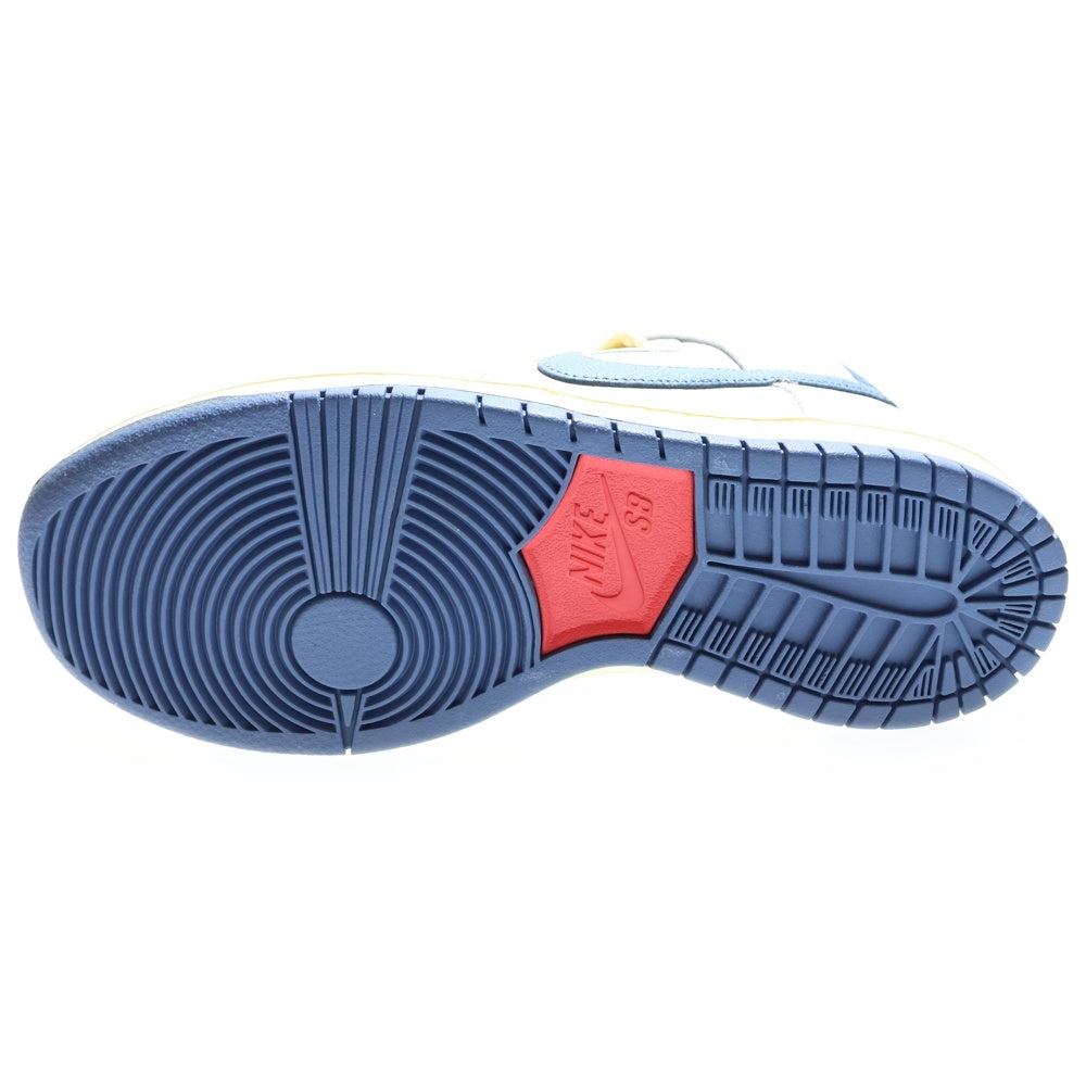 NIKE SB(ナイキエスビー) ×ATLAS DUNK HIGH PRO QS アトラス ダンク ハイカットスニーカー ホワイト/ブルー US8/26cm CZ3334-100