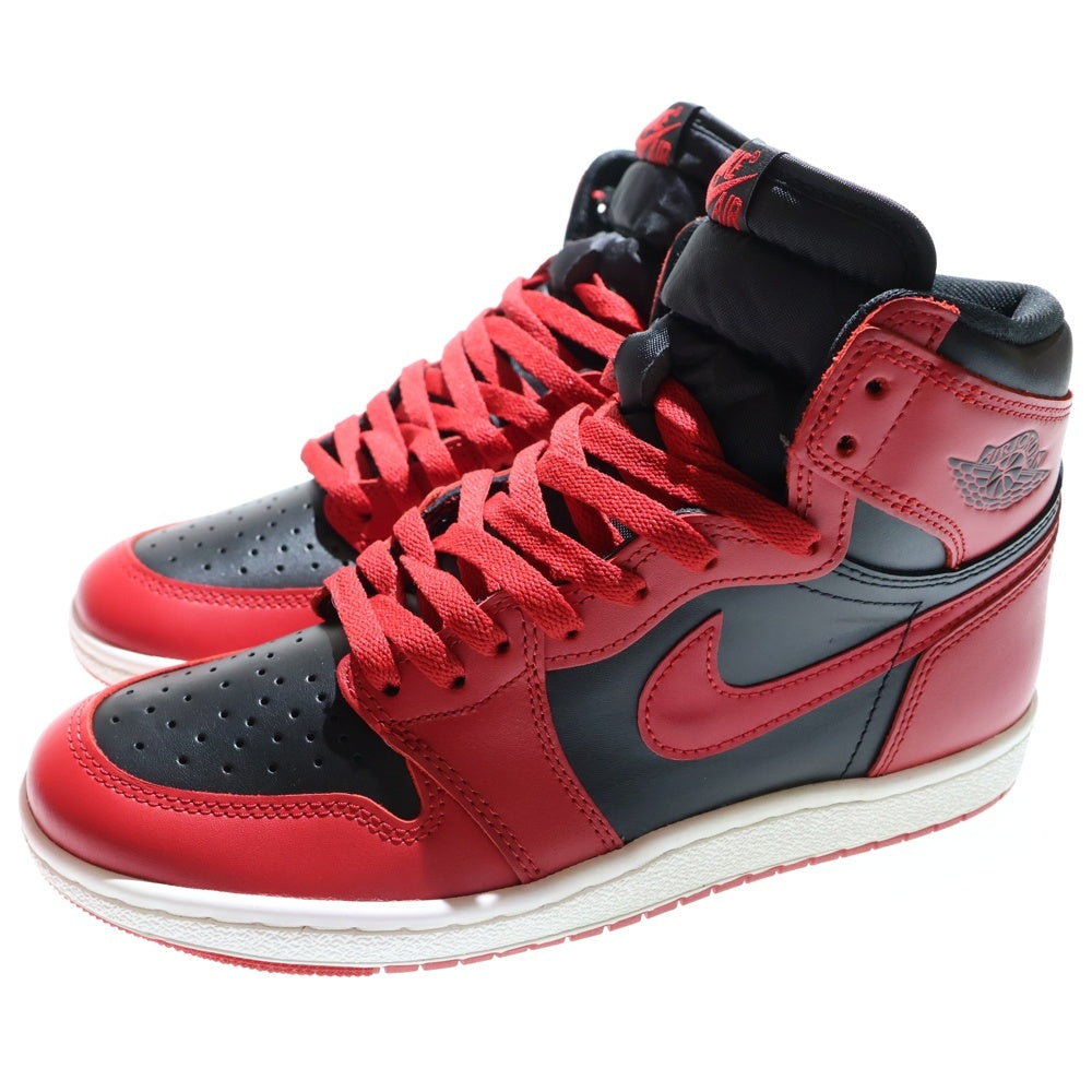 NIKE(ナイキ) AIR JORDAN 1 HIGH 85 VARSITY RED エアジョーダン 1 ハイ 85 バーシティレッド ハイカットスニーカー ブラック/レッド US8/26cm BQ4422-600