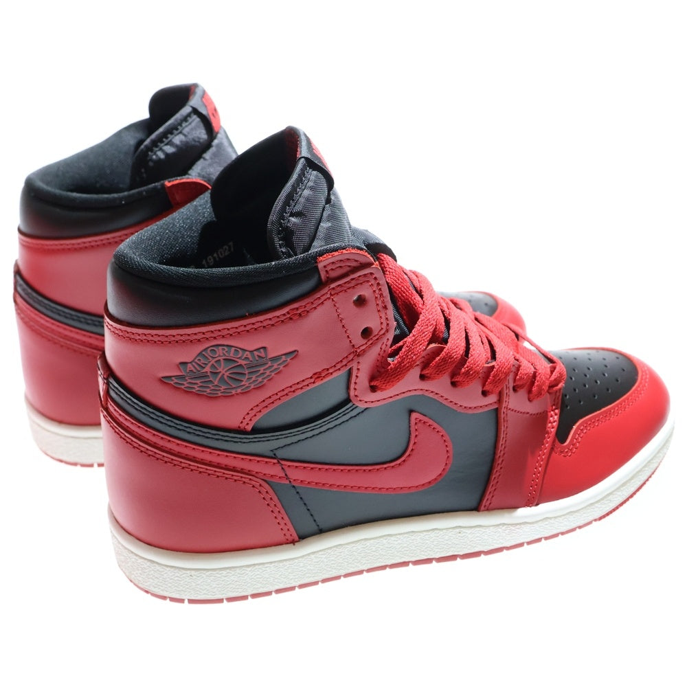 NIKE(ナイキ) AIR JORDAN 1 HIGH 85 VARSITY RED エアジョーダン 1 ハイ 85 バーシティレッド ハイカットスニーカー ブラック/レッド US8/26cm BQ4422-600
