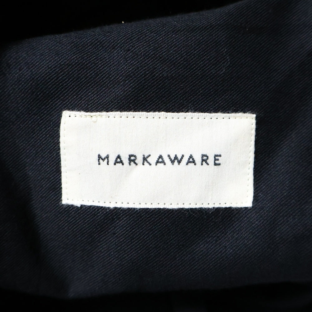 MARKAWARE(マーカウェア) 25AW ORGANIC COTTON GABARDINE FLAT TAPERED EASY TROUSERS オーガニックコットンギャバジン フラットテーパード イージートラウザーパンツ A25C04PT01C