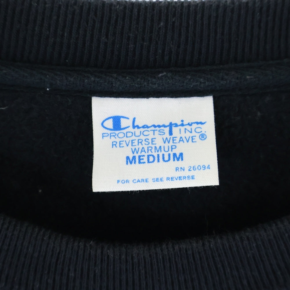 CHAMPION(チャンピオン) ×X-LARGE エクストララージ リバースウィーブ ロゴプリント スウェット トレーナー ブラック C8-W016