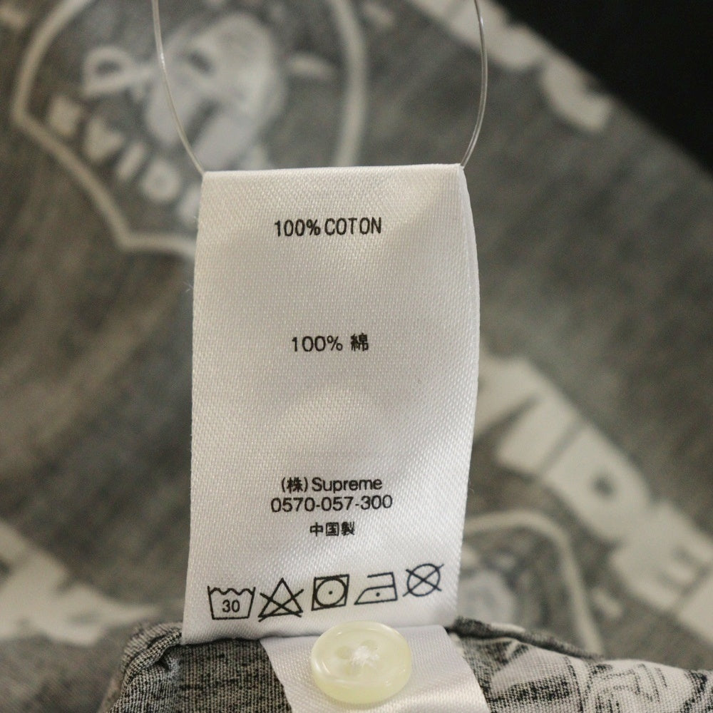 SUPREME(シュプリーム) 19SS ×Raiders S/S Shirt レイダース オープンカラー 半袖シャツ ブラック