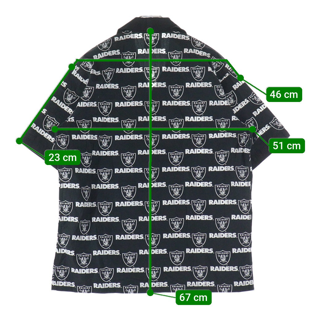 SUPREME(シュプリーム) 19SS ×Raiders S/S Shirt レイダース オープンカラー 半袖シャツ ブラック