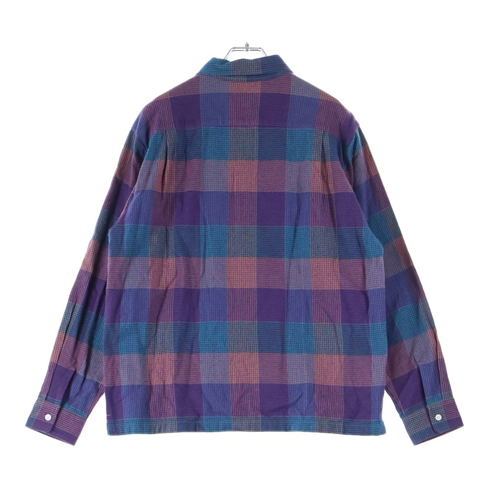 SUPREME(シュプリーム) 21AW Plaid Flannel Shirt プレイド フランネル 長袖シャツ パープル