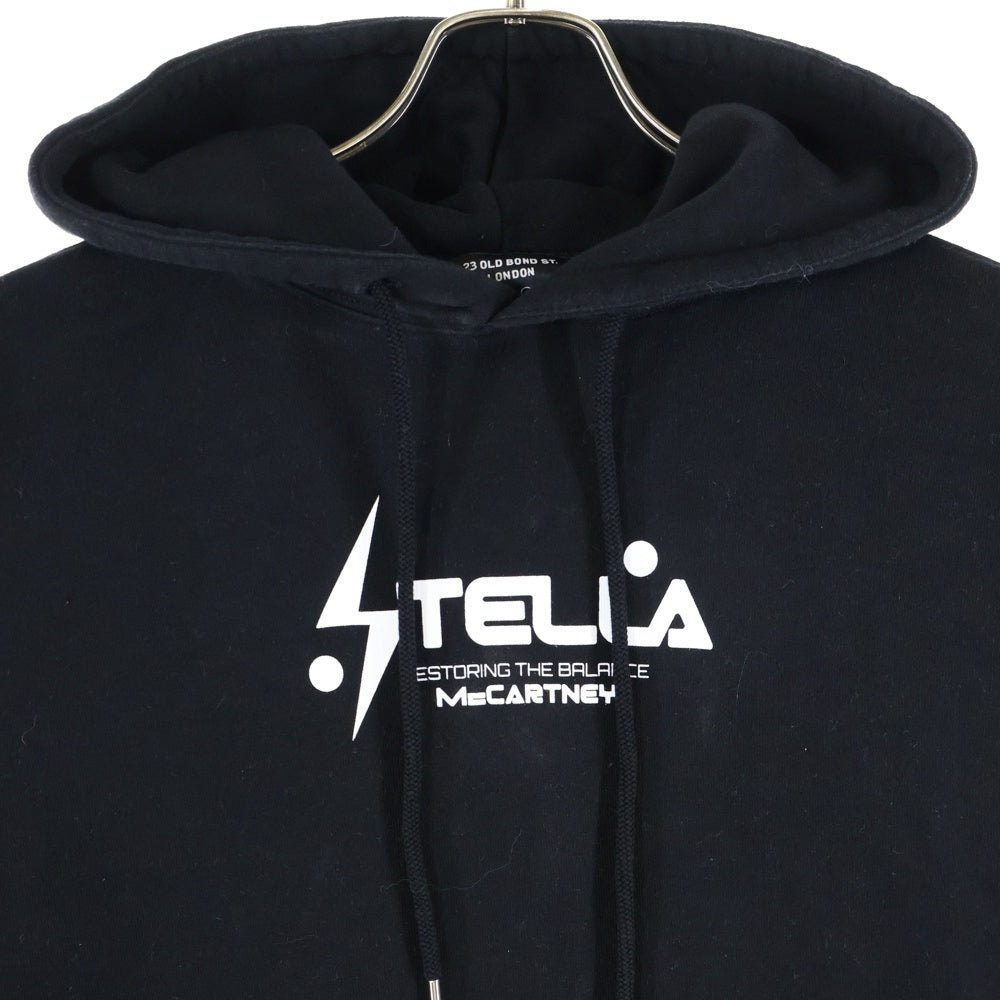 STELLA McCARTNEY(ステラマッカートニー) ロゴプリント スウェット プルオーバーパーカー ブラック 20213UX1001