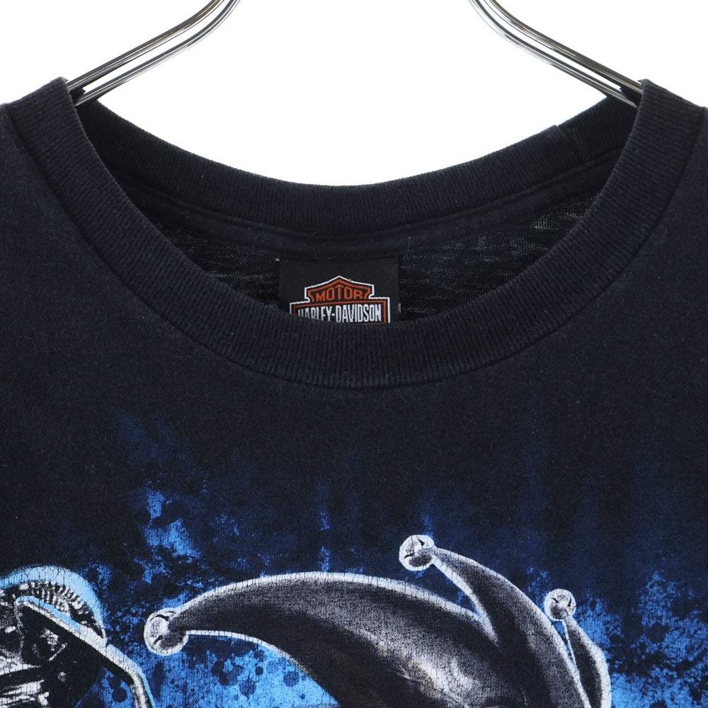 HARLEY DAVIDSON(ハーレーダビッドソン) 両面プリント クルーネック 半袖 Tシャツ カットソー ブラック