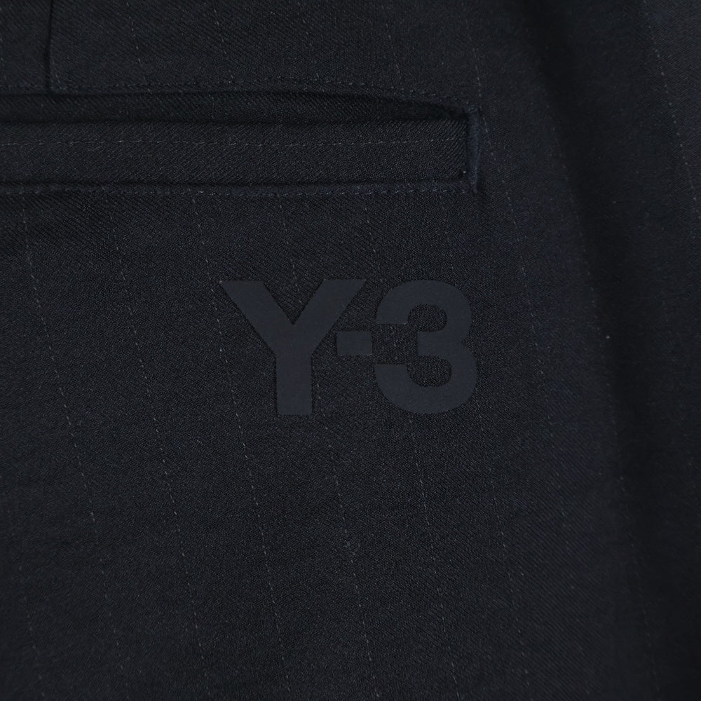 Y-3(ワイスリー) SP UN ST PNT 3S サイドライン ストレートレッグ ロングパンツ ブラック IA1657