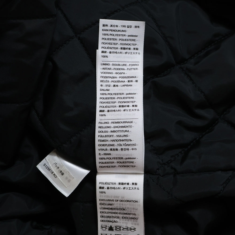 Levi's(リーバイス) ラムレザー 裏地キルティング ジップアップ レザージャケット ブラック PC9-A8564-0000