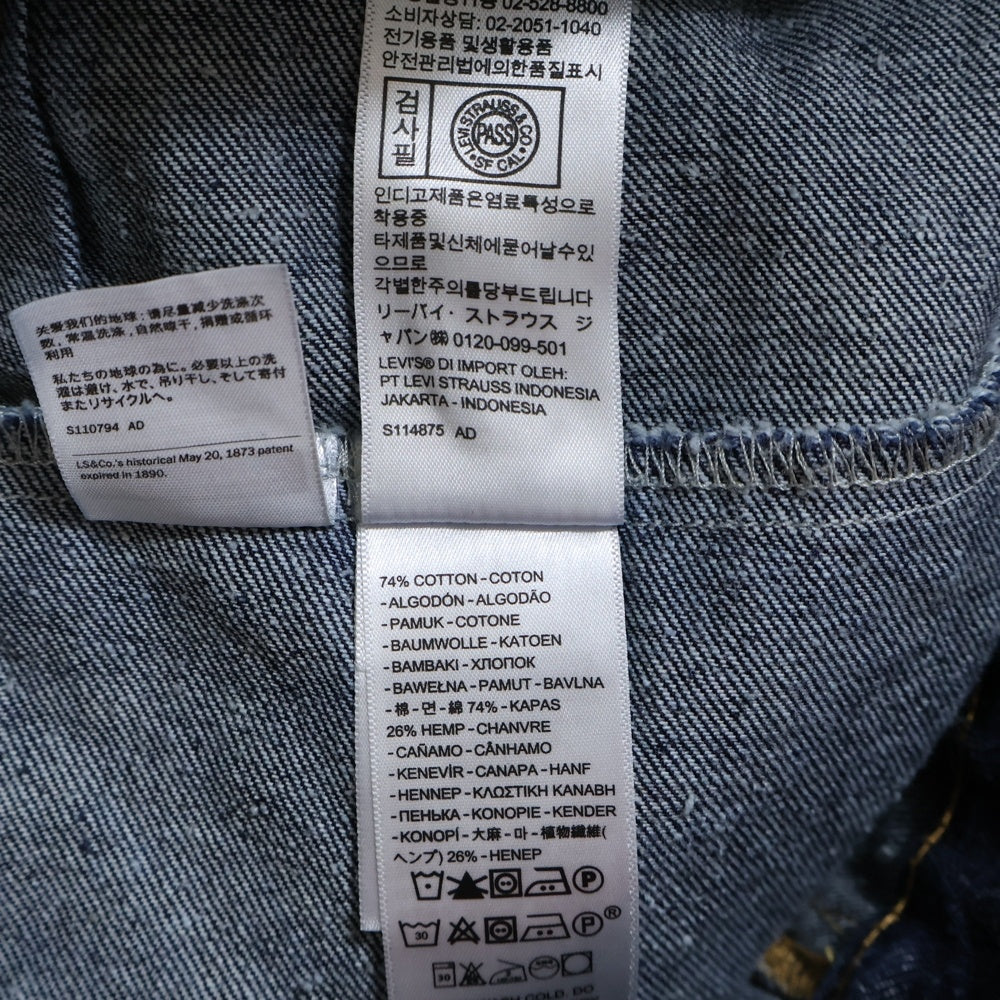 Levi's premium(リーバイスプレミアム) TYPE I タイプ 1 デニム トラッカー ジャケット インディゴ PC9-A3174-0002