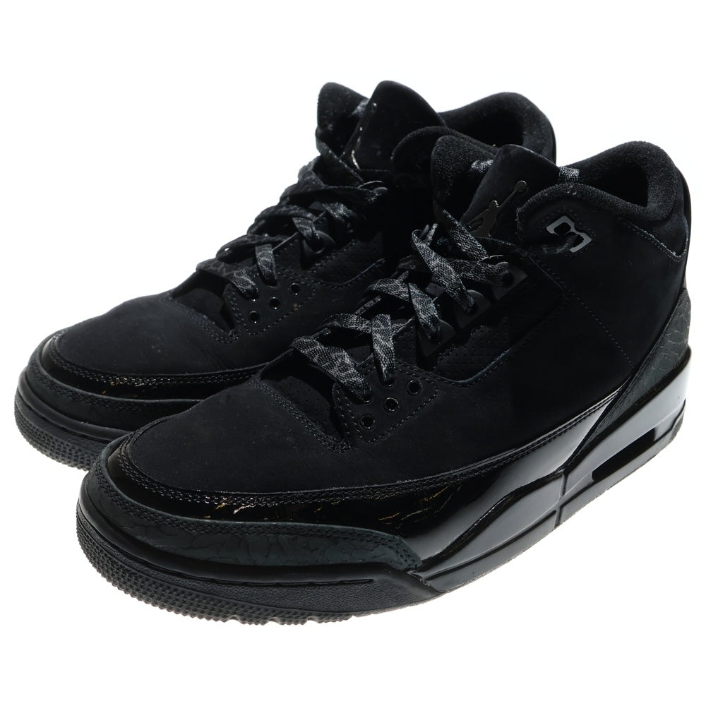 NIKE(ナイキ) AIR JORDAN 3 RETRO BLACK CAT エアジョーダン3 レトロ ブラックキャット ハイカットスニーカー ブラック US9.5/27.5cm CT8532-001