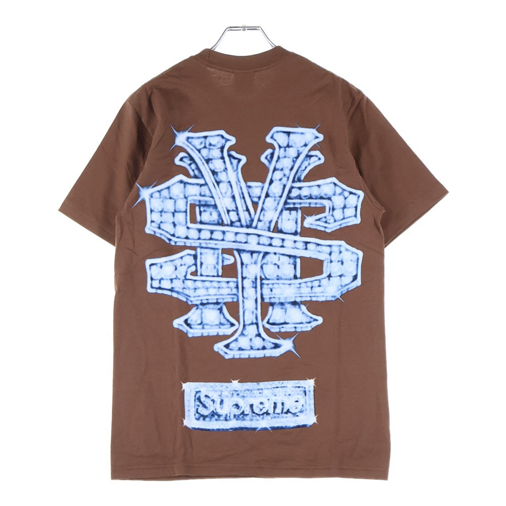 SUPREME(シュプリーム) 25AW Snowman Tee スノーマンプリント クルーネック半袖Tシャツ カットソー ブラウン