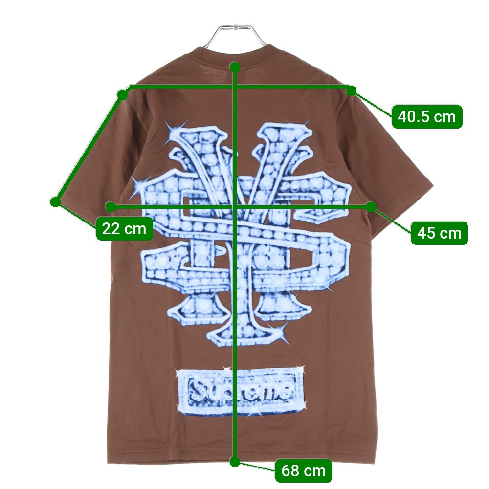 SUPREME(シュプリーム) 25AW Snowman Tee スノーマンプリント クルーネック半袖Tシャツ カットソー ブラウン