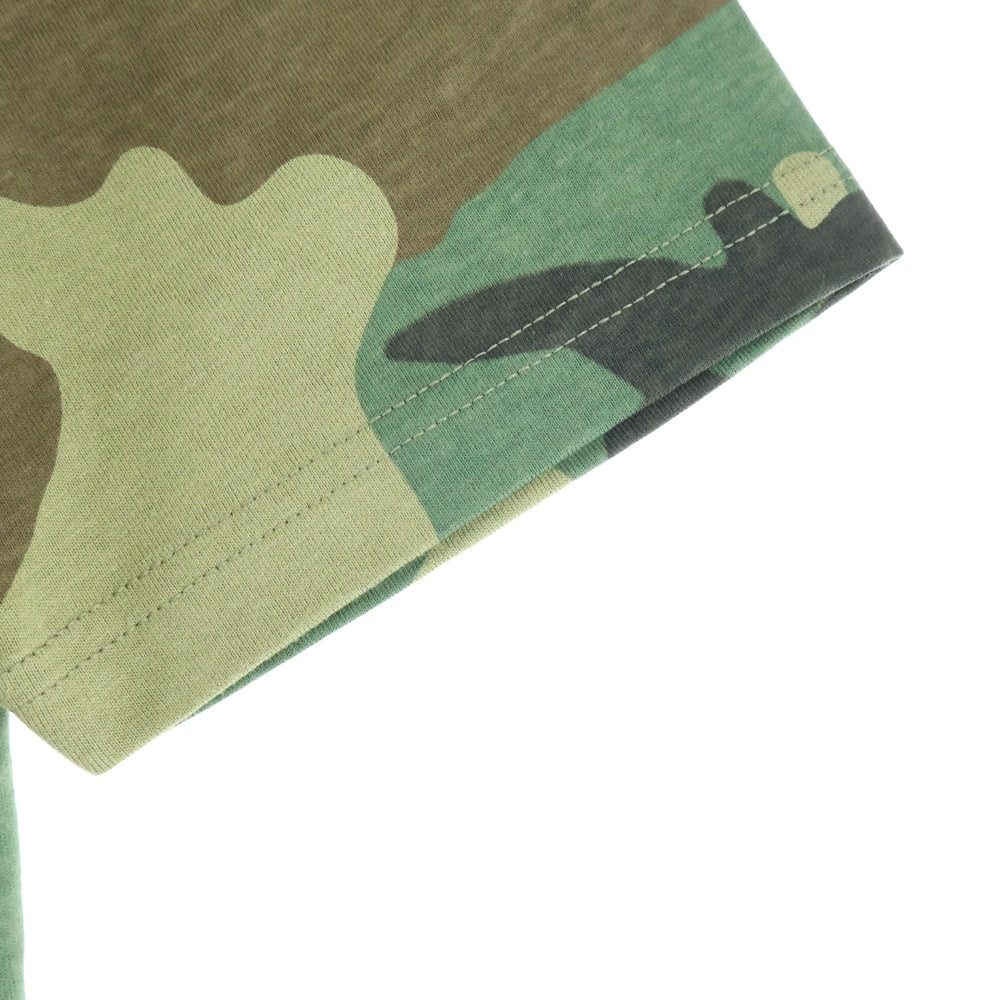 SUPREME(シュプリーム) 25AW All Dogs Go To Heaven Tee オールドッグス ゴートゥーヘブン フロントプリント カモ柄 クルーネック半袖Tシャツ カットソー カーキ